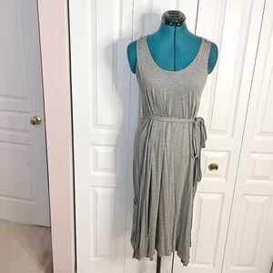 Marc by Marc Jacobs Tank Style Sleeveless Belted Scoop Neck Drape Dress